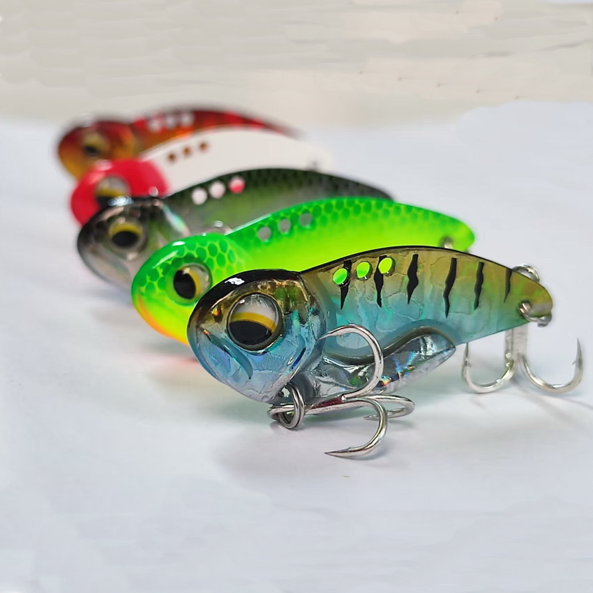 Fishing Lure Blade Bait - 6 pçs metal vib iscas de