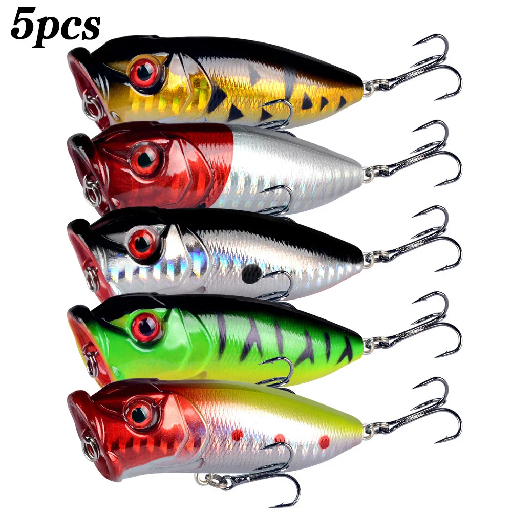 Fishing Lure Popper - 5 unidades de iscas de pesca