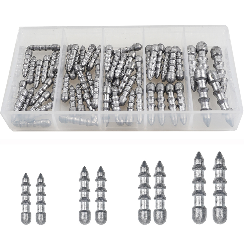 Fishing Lure Accessories - Worm Pesca Sinkers, inserir unhas para