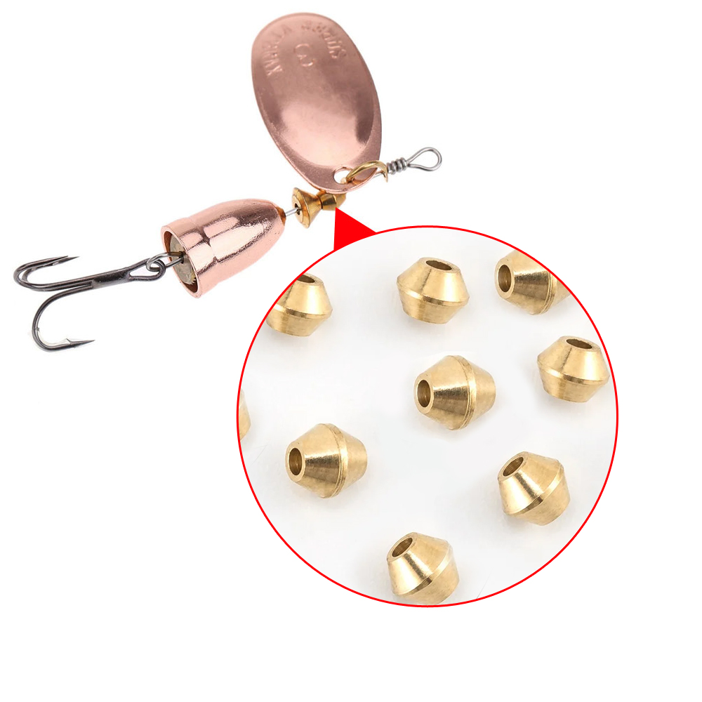 Fishing Lure Spinner - 40 pçs diy isca de bronze