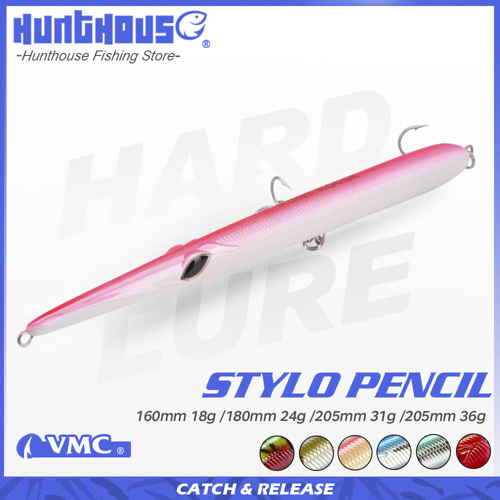 Fishing Lure Topwater - Hunthouse Stylo 160/180/205mm 18/24/31/36g Isca de