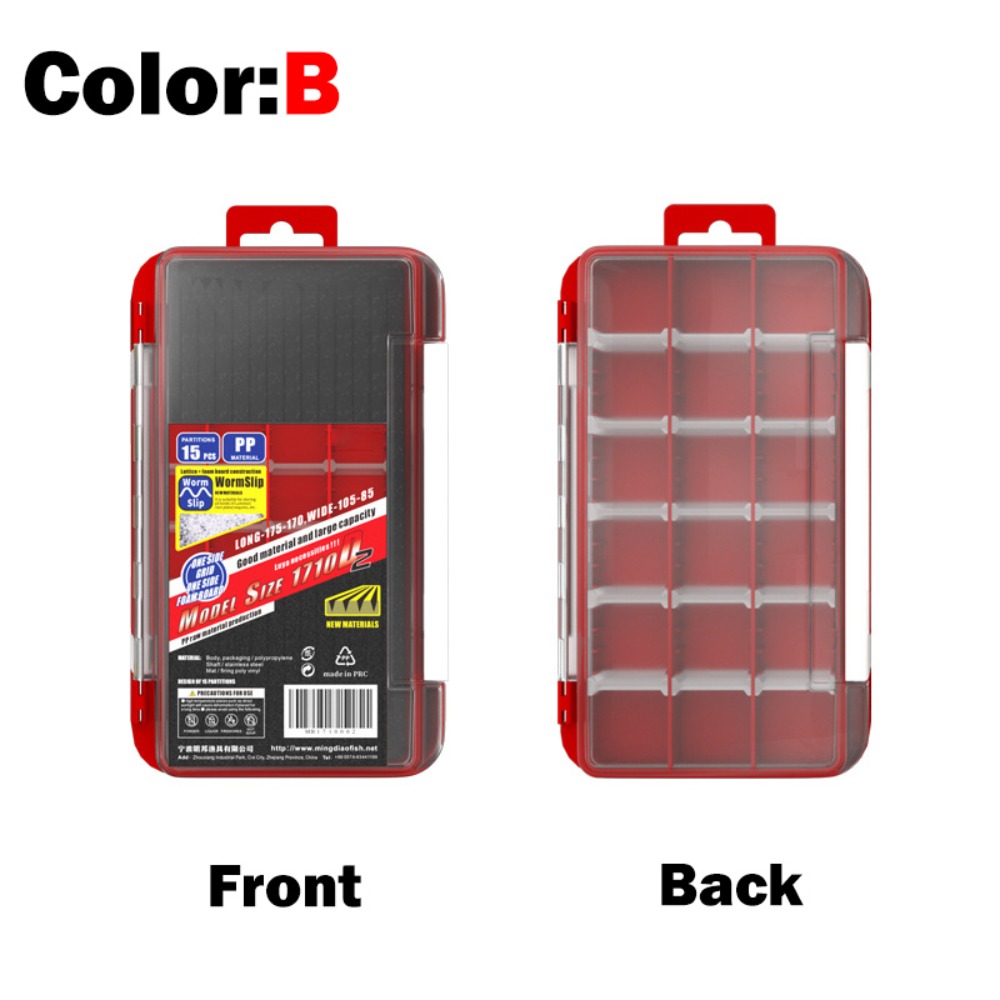 Fishing Lure Box - Equipamento de pesca 2 camadas anzóis