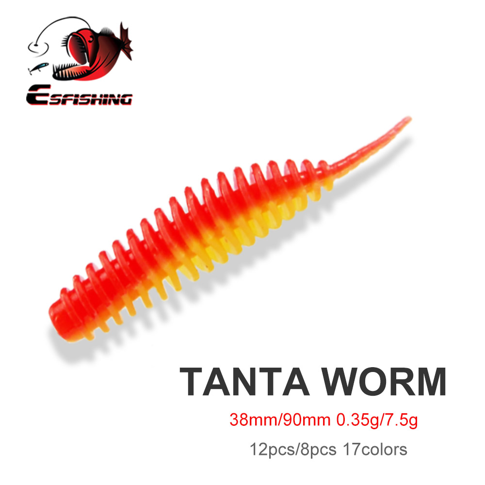 Fishing Lure Swimbait - ESFISHING Isca Artificial Minhoca Tanta 38mm