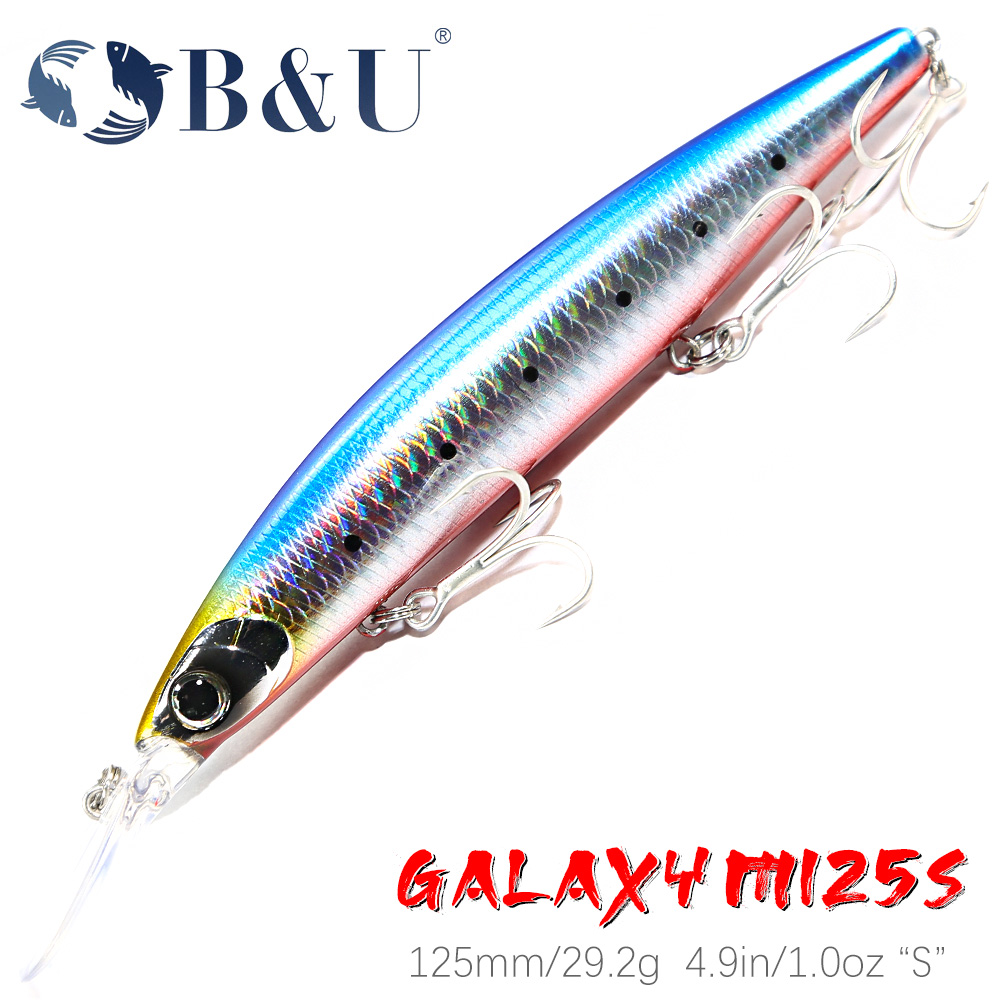 Fishing Lure Jerkbait - B & u 125mm afundando minnow