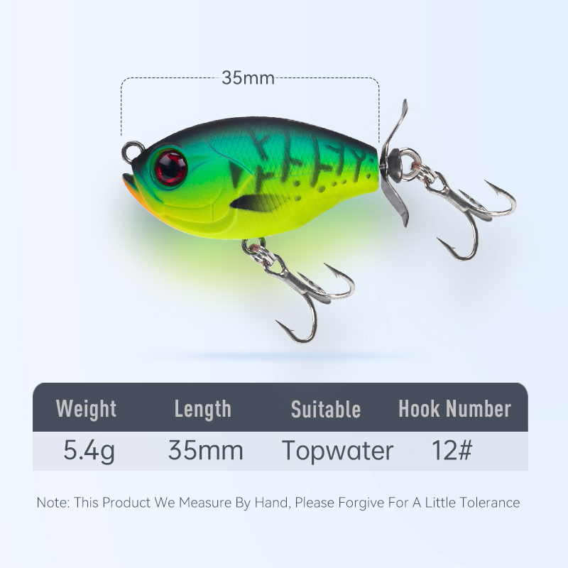 Kingdom-popper isca com hélice - Fishing Lure Popper avaliação e preço