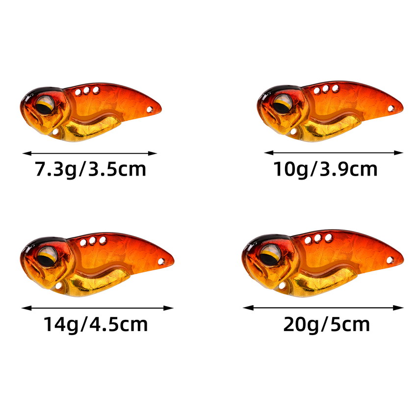 6 pçs metal vib iscas de pesca - Fishing Lure Blade Bait avaliação e preço