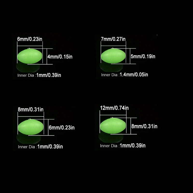 100 pçs/lote oval noite lumino - Fishing Lure Topwater avaliação e preço