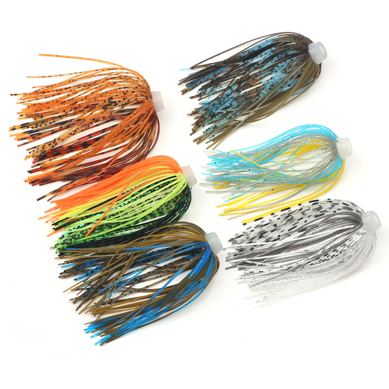 5 pçs/lote 88 fios 64mm saias  - Fishing Lure Buzzbait avaliação e preço