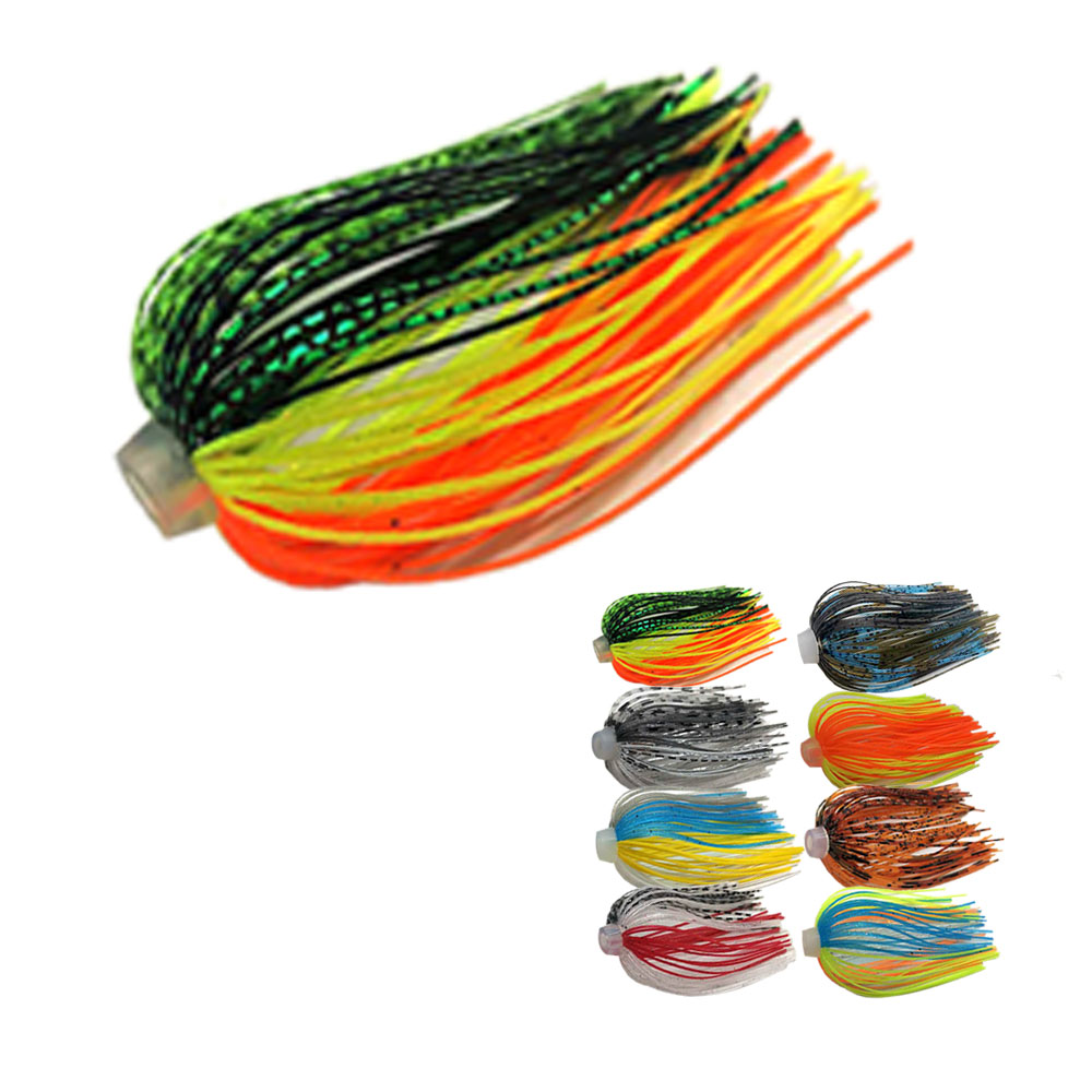 5 pçs/lote 88 fios 64mm saias  - Fishing Lure Buzzbait avaliação e preço