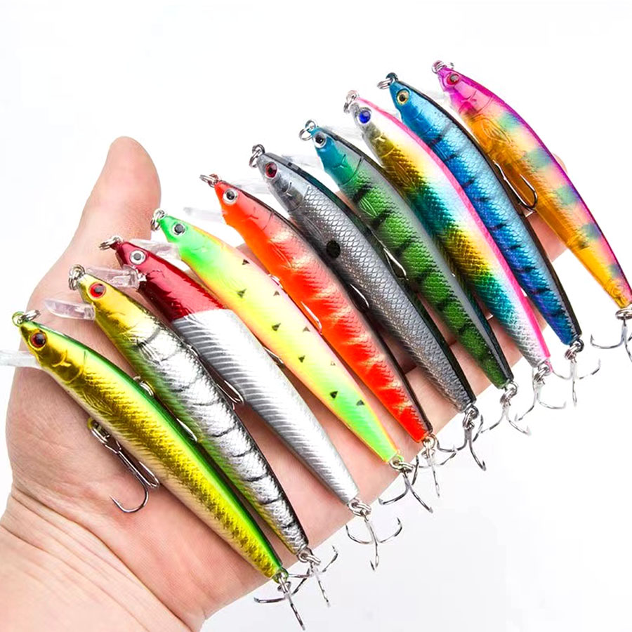 10 pçs jerkbait minnow swimbai - Fishing Lure Jerkbait avaliação e preço