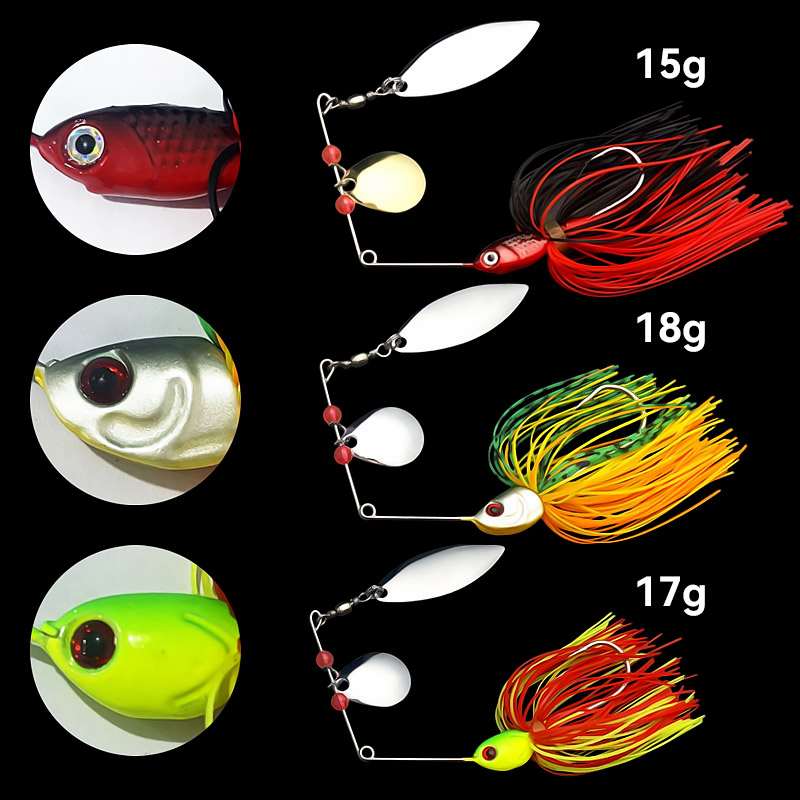 Bazooka 15g 18g spinnerbait is - Fishing Lure Swimbait avaliação e preço
