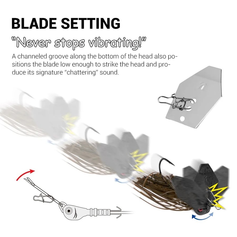 Isca Vibratória Noeby Chatterb - Fishing Lure Blade Bait avaliação e preço