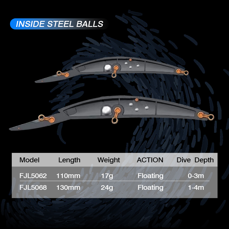 FJORD-Isca de Pesca Flutuante, - Fishing Lure Jerkbait avaliação e preço
