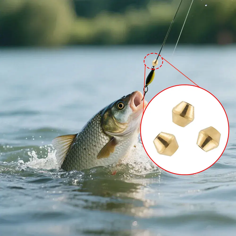 40 pçs diy isca de bronze grân - Fishing Lure Spinner avaliação e preço