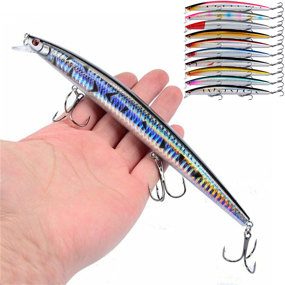 Isca de Pesca Minnow de 18cm e - Fishing Lure Crankbait avaliação e preço