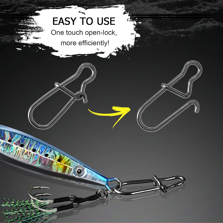 50 pçs crankbait snaps de aço  - Fishing Lure Crankbait avaliação e preço