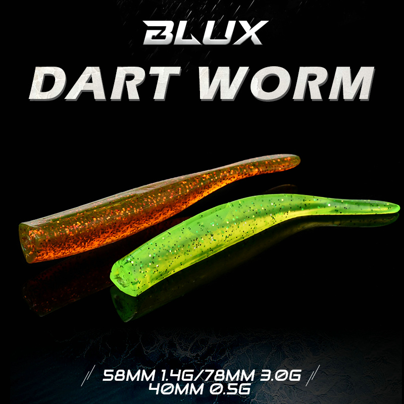 Blux novo dardo minhoca isca m - Fishing Lure Spoon avaliação e preço