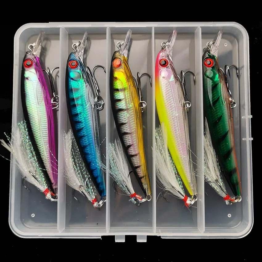 Laser 3d olhos biônicos minnow - Fishing Lure Box avaliação e preço