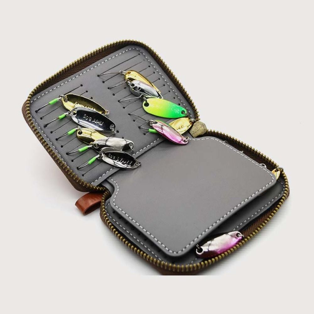 Bolsa de Pesca em Couro PU par - Fishing Lure Spinnerbait avaliação e preço