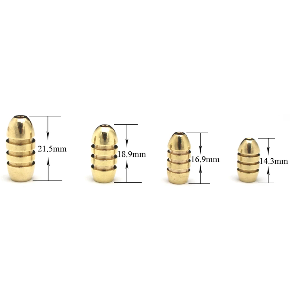 20 pçs latão cobre chumbadas d - Fishing Lure Kit avaliação e preço