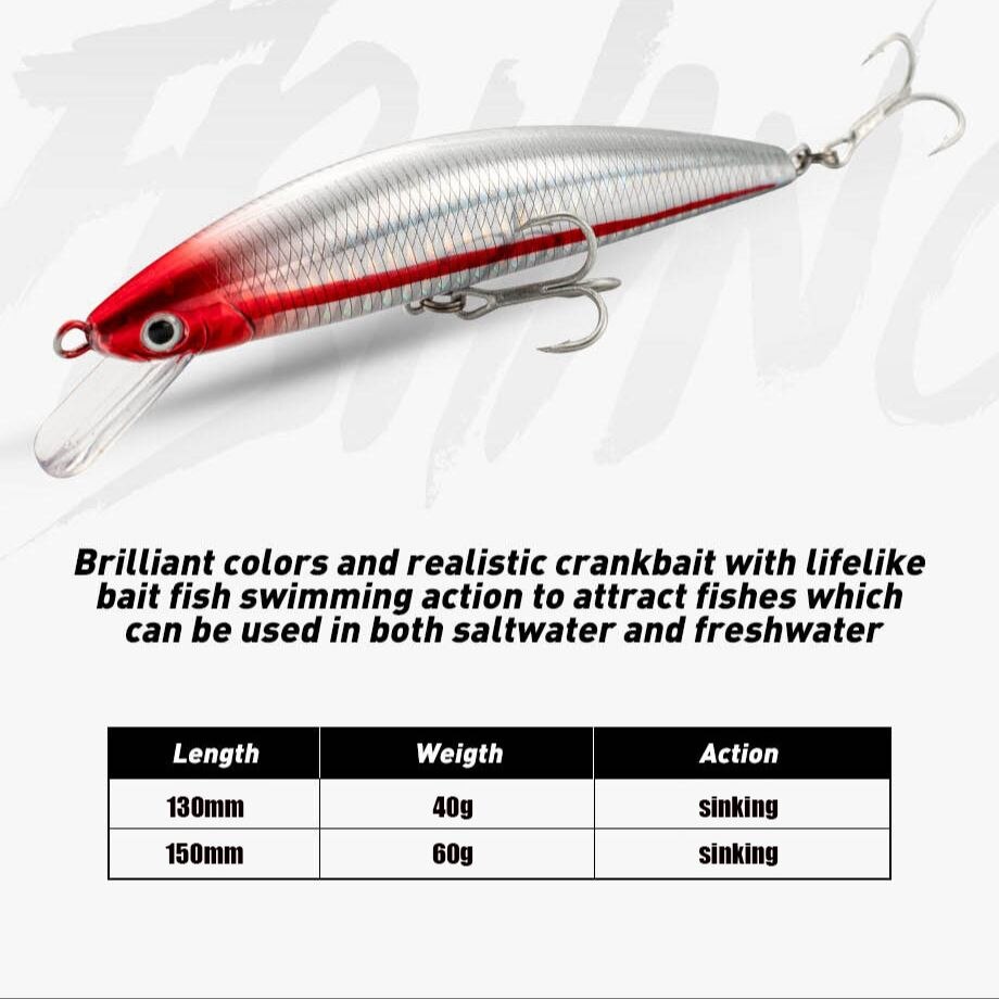 Sinking Minnow Fishing Lure, S - Fishing Lure Crankbait avaliação e preço