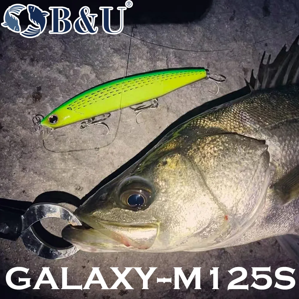 B & u 125mm afundando minnow m - Fishing Lure Jerkbait avaliação e preço