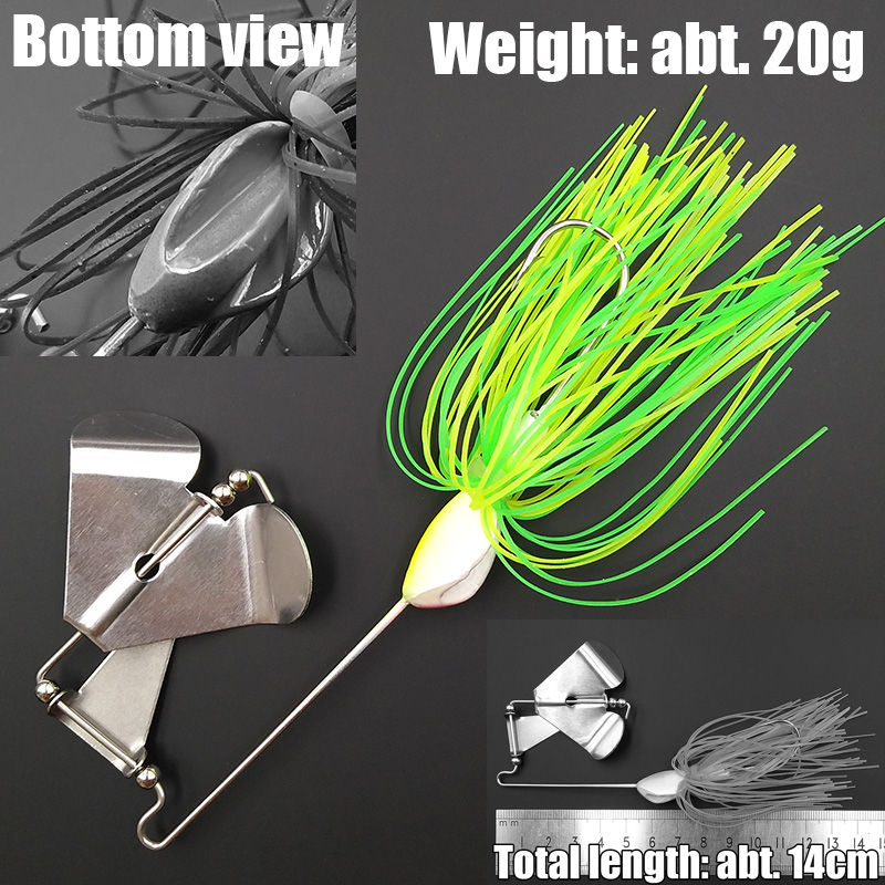 Wusanban Lunker Spinner Iscas  - Fishing Lure Buzzbait avaliação e preço